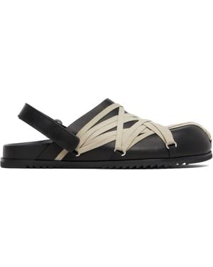 Rick Owens Concordians Megalace Granola Mules - Black