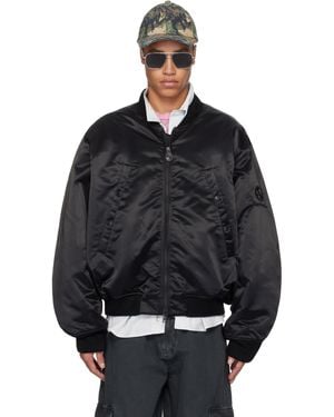 Acne Studios ブラック Logogram ボンバージャケット