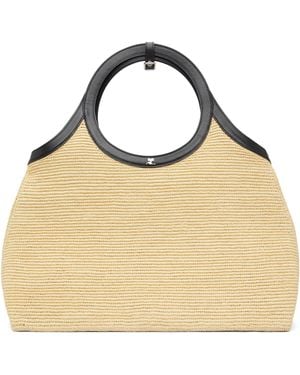 Courreges Raphia Holy Day Tote - Brown