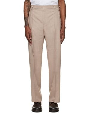 HUGO Wool Trousers - Natural