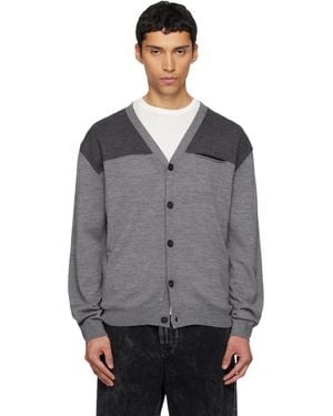 Lanvin Bicolour Cardigan - Grey