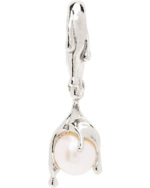 ALAN CROCETTI Nano Pearl Melt Single Earring - Black
