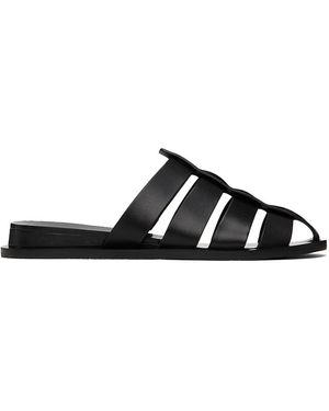 Rag & Bone Beau Fisherman Slides - Black