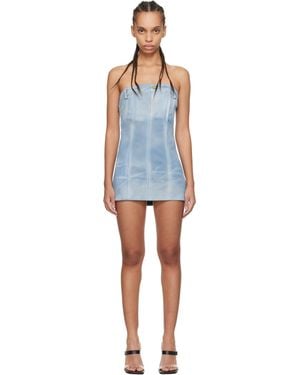 Mowalola Miss Sixty Edition Denim Minidress - Black
