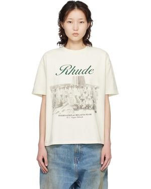 Rhude Off- Virgin Islands Script T-Shirt - Multicolor