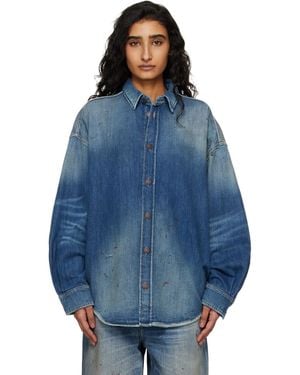 Acne Studios Button-Up Denim Shirt - Blue