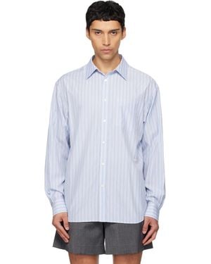 we11done Striped Basic Shirt - White