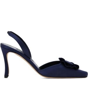 Manolo Blahnik Caulosli Heels - Blue