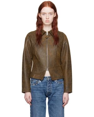 Paloma Wool Fabia Leather Jacket - Multicolour