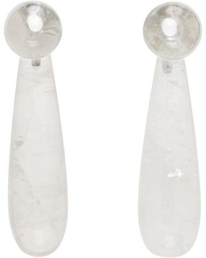 Sophie Buhai Small Angelika Earrings - White