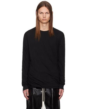 Rick Owens Porterville Double 長袖tシャツ - ブラック