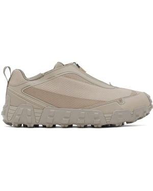 Norse Projects ARKTISK Taupe Zip-Up Sneakers - Black