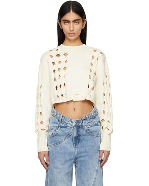 Feng Chen Wang Off- Cutout Jumper - Blue