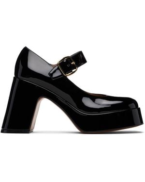 Stella McCartney Patent Mary Jane Heels - Black