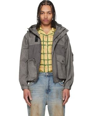 ANDERSSON BELL Tie-Dyed Beach Shell Jacket - Black
