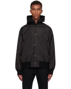 Reigning Champ ECONYL Satin Bomber Jacket - Black