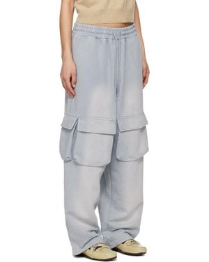 OPEN YY Linen Cargo Pants in Black | Lyst