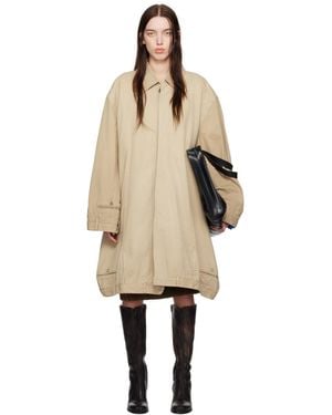 HODAKOVA Upside Down Chino Trench Coat - Natural