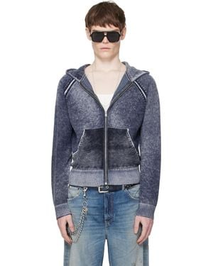 Acne Studios Zipper Hoodie - Blue