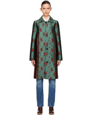 Edward Cuming Wallpaper Car Coat - Green
