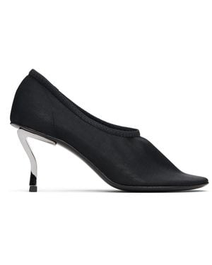 Nicole Saldaña Harper Mesh Heels - Black