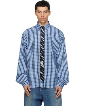 Vetements Tie Classic Shirt - Blue