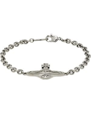 Vivienne Westwood Mini Bas Relief Chain Bracelet - Metallic
