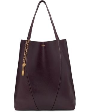 Chloé Large Spin Tote - Purple
