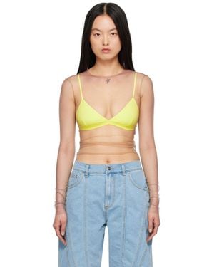 Mugler Tan Gradient Long Sleeve T-Shirt - Blue
