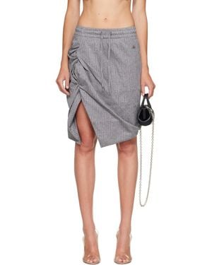 Vivienne Westwood Side Panther Midi Skirt - Grey