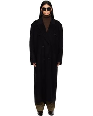 Frankie Shop Gaia Double Breasted Coat - Black