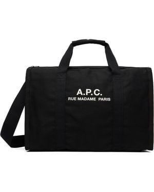 A.P.C. Recuperation Gym Duffle Bag - Black