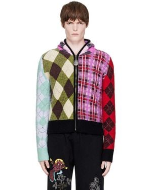 Chopova Lowena Farrago Zip-Up Hoodie - Red