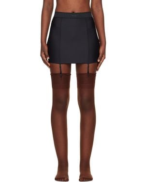 Skims Body Garter Miniskirt - Black
