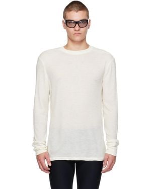 Literary Sport Off- Weldon Long Sleeve T-Shirt - White