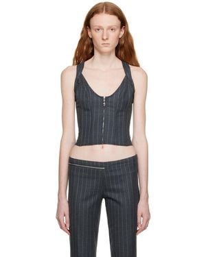 Miaou Grey Hannah Jewett Edition Valda Tank Top - Black