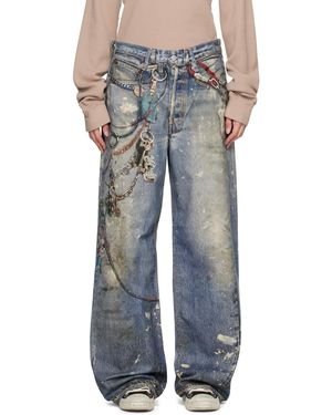 Acne Studios ブルー 1981f バギージーンズ - マルチカラー