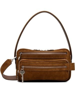 Acne Studios Camero Party Suede Bag - Brown