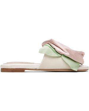 Simone Rocha Pressed Rosette Slides - Black