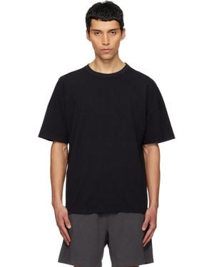 Skims Jersey Lounge Relaxed T-Shirt - Black