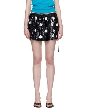 Dries Van Noten Sequinned Miniskirt - Black