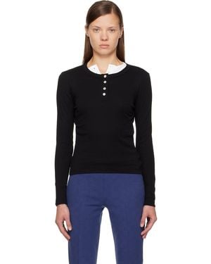 Flore Flore Jess Longsleeve Henley - Black