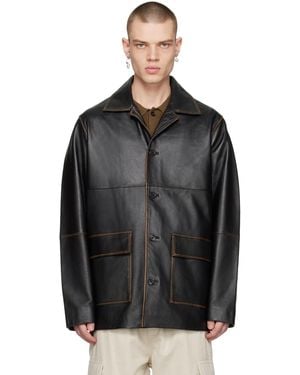 Samsøe & Samsøe Black James Leather Jacket