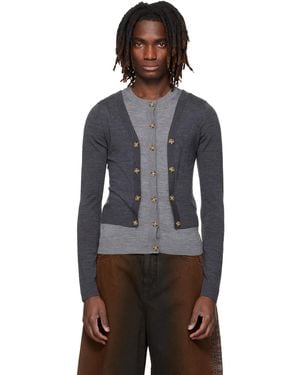Egonlab Illusion Layered Cardigan - Black
