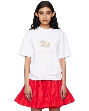 Sandy Liang Scallop T-Shirt - White