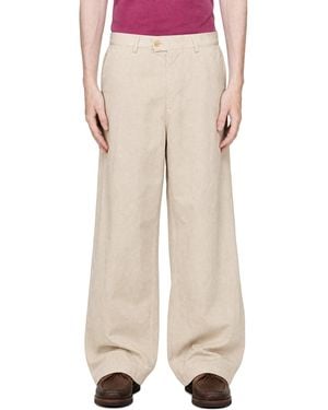 Carter Young Big Ben Chino Trousers - Natural