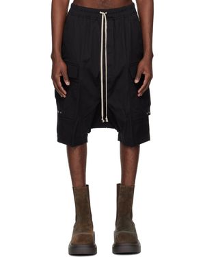 Rick Owens Temple Cargo Pod Shorts - Black