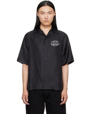 Amiri 'Arts District' Bowling Shirt - Black