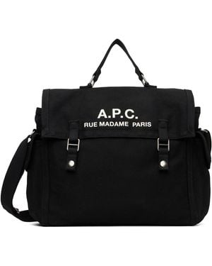 A.P.C. 'Récupération' Messenger Bag - Black
