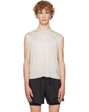 Satisfy Off- Heatcrush Muscle Running Top - White